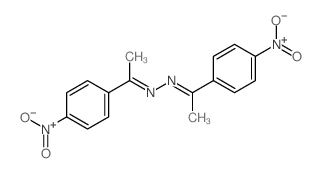 Ethanone,1-(4-nitrophenyl)-, 2-[1-(4-nitrophenyl)ethylidene]hydrazone结构式