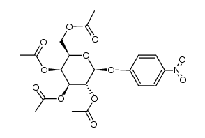 (2R,3S,4S,5R,6S)-2-(acetoxymethyl)-6-(4-nitrophenoxy)tetrahydro-2H-pyran-3,4,5-triyl triacetate结构式
