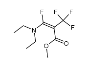 (Z)-methyl 3-(diethylamino)-3-fluoro-2-(trifluoromethyl)acrylate结构式