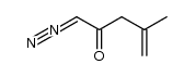 1-diazo-4-methyl-pent-4-en-2-one结构式