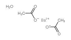Barium acetate monohydrate.结构式