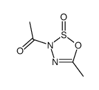 3H-1,2,3,4-Oxathiadiazole, 3-acetyl-5-methyl-, 2-oxide (9CI)结构式