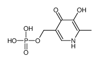 (5-hydroxy-6-methyl-4-oxo-1H-pyridin-3-yl)methyl dihydrogen phosphate结构式
