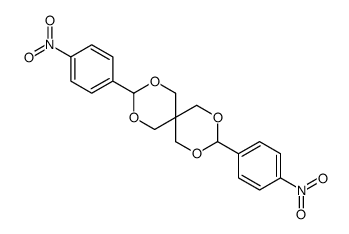 3,9-bis(4-nitrophenyl)-2,4,8,10-tetraoxaspiro[5.5]undecane结构式