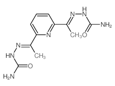 [1-[6-[N-(carbamoylamino)-C-methyl-carbonimidoyl]pyridin-2-yl]ethylideneamino]urea结构式