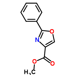 2-苯基噁唑-4-羧酸甲酯结构式