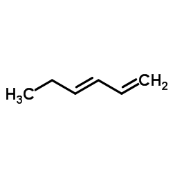 1,3-己二烯 (cis-, trans-混合物)结构式