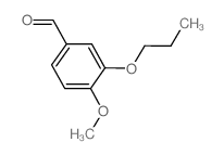 4-甲氧基-3-丙氧基苯甲醛结构式