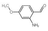 2-氨基-4-甲氧基苯甲醛结构式