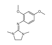 1,3-dimethyl-2-(2,4-dimethoxyphenylimino)imidazolidine结构式