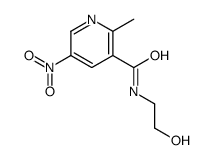 N-(2-hydroxyethyl)-2-methyl-5-nitropyridine-3-carboxamide结构式