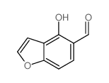5-Benzofurancarboxaldehyde,4-hydroxy-结构式