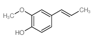 (E)-2-甲氧基-4-(1-丙烯基苯酚)结构式