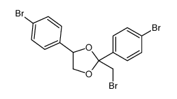 2-(bromomethyl)-2,4-bis(4-bromophenyl)-1,3-dioxolane结构式