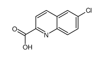 6-氯-2-喹啉羧酸结构式