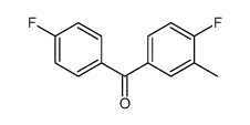 (4-fluoro-3-methylphenyl)-(4-fluorophenyl)methanone结构式