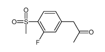 1-(3-fluoro-4-methylsulfonylphenyl)propan-2-one结构式