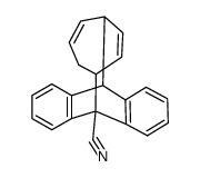8,9:10,11-Dibenzotricyclo[5.2.2.22,6]trideca-3,8,10,12-tetraen-7-carbonitril结构式