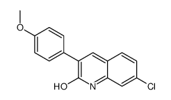 7-chloro-3-(4-methoxyphenyl)-1H-quinolin-2-one结构式