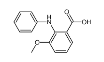 2-anilino-3-methoxy-benzoic acid结构式