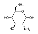 2,6-Diamino-2,6-dideoxy-α-D-glucopyranose结构式