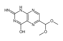 2-amino-6-(dimethoxymethyl)-1H-pteridin-4-one结构式
