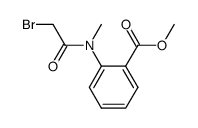 methyl 2-(N-bromoacetyl-N-methylamino)benzoate结构式