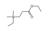 ethyl 3-[ethyl(dimethyl)silyl]propanoate结构式