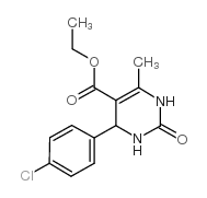 4-(4-氯苯基)-6-甲基-2-氧代-1,2,3,4-四氢嘧啶-5-羧酸乙酯结构式