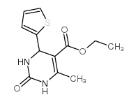 ethyl 4-methyl-2-oxo-6-thiophen-2-yl-3,6-dihydro-1H-pyrimidine-5-carboxylate结构式