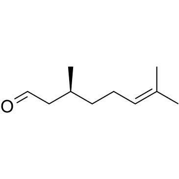 (-)-香茅醛结构式