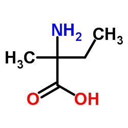 (S)-2-氨基-2-甲基丁酸结构式