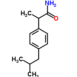 (2Rs)-2-[4-(2-甲基丙基)苯基]丙酰胺结构式