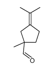 1-methyl-3-propan-2-ylidenecyclopentane-1-carbaldehyde结构式