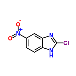 2-氯-5-硝基-1H-1,3-苯并咪唑结构式