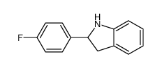 2-(4-Fluorophenyl)indoline结构式