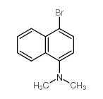 1-溴-4-(二甲基氨基)萘结构式