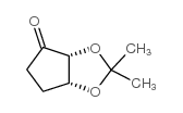 (-)-(3Ar,6ar)-四氢-2,2-二甲基-4H-环戊并-1,3-二氧代-4-酮结构式