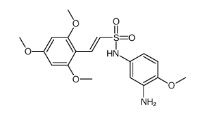 (E)-N-(3-Amino-4-methoxyphenyl)-2-(2,4,6-trimethoxyphenyl)ethenes ulfonamide结构式