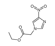 ethyl 2-(4-nitroimidazol-1-yl)acetate结构式