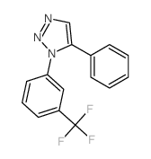 5-phenyl-1-[3-(trifluoromethyl)phenyl]triazole结构式