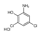 2-amino-4,6-dichlorophenol hydrochloride结构式