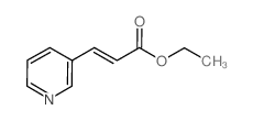 (E)-3-(3-吡啶基)-2-丙酸乙酯结构式