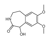 1-hydroxy-7,8-dimethoxy-1,3,4,5-tetrahydro-2H-benzo[d]azepin-2-one结构式