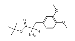 (R)-1,1-dimethylethyl 2-amino-3-(3,4-dimethoxyphenyl)propanoate结构式