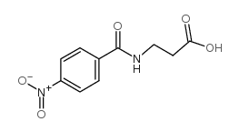 对硝基苯甲酰-beta-丙氨酸结构式