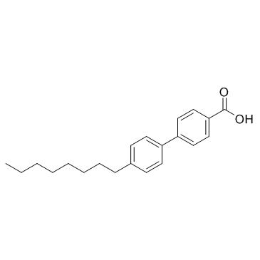 4-辛基-4-联苯基羧酸结构式