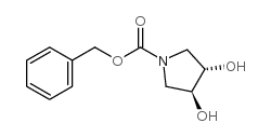 (3S,4S)-N-Cbz-3,4-二羟基吡咯烷结构式
