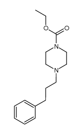 4-(3-phenyl-propyl)-piperazine-1-carboxylic acid ethyl ester结构式