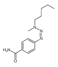 4-[[methyl(pentyl)amino]diazenyl]benzamide结构式